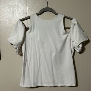 Off shoulder white blouse